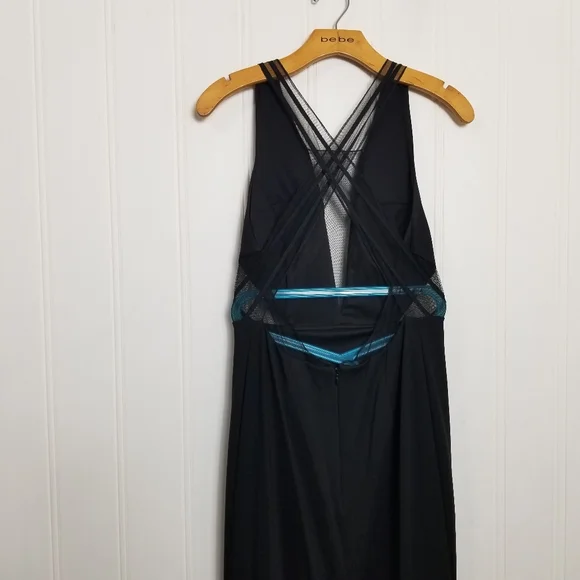 Adrianna Papell Navy Crisscross Back Maxi Dress - Picture 8 of 16